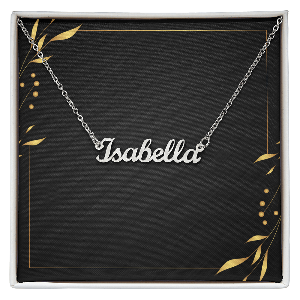 Personalised name necklace custom jewellery gift