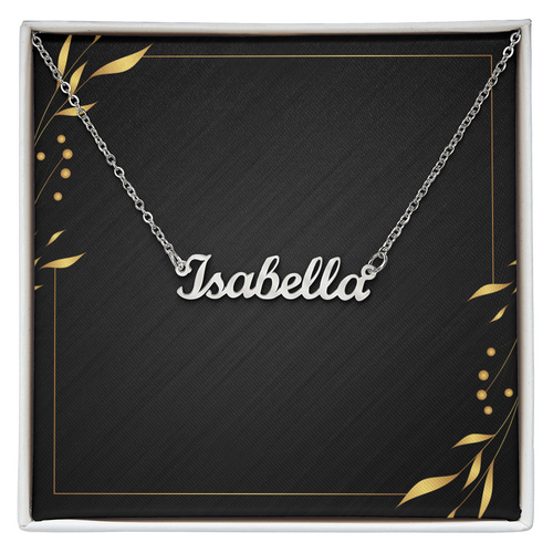 Personalised name necklace custom jewellery gift