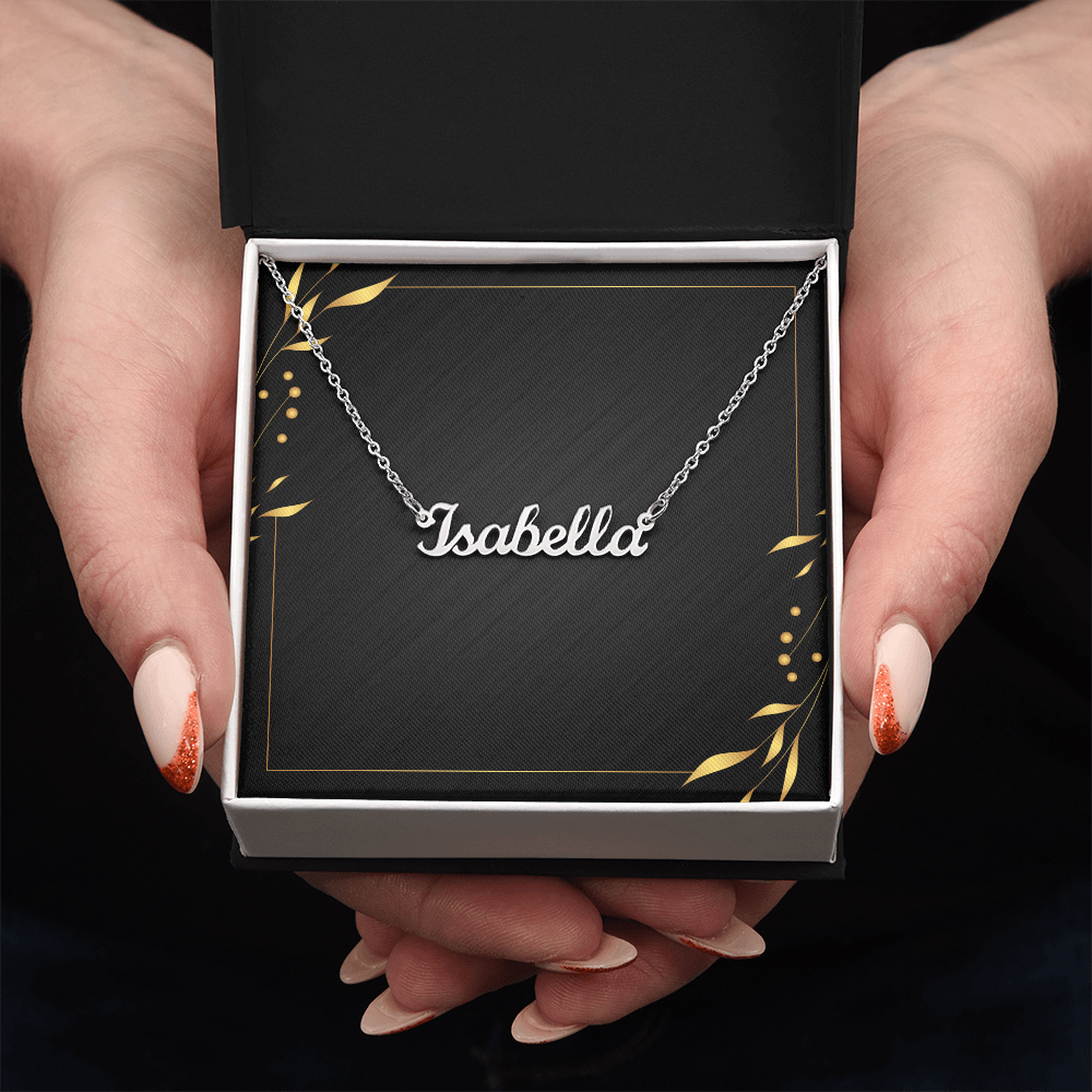Custom name necklace personalised gift for her