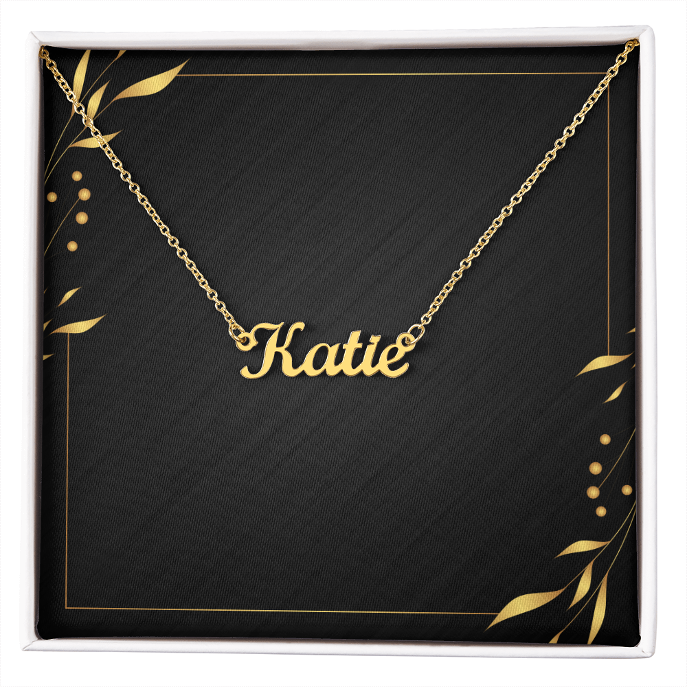 Personalised name necklace meaningful jewellery gift