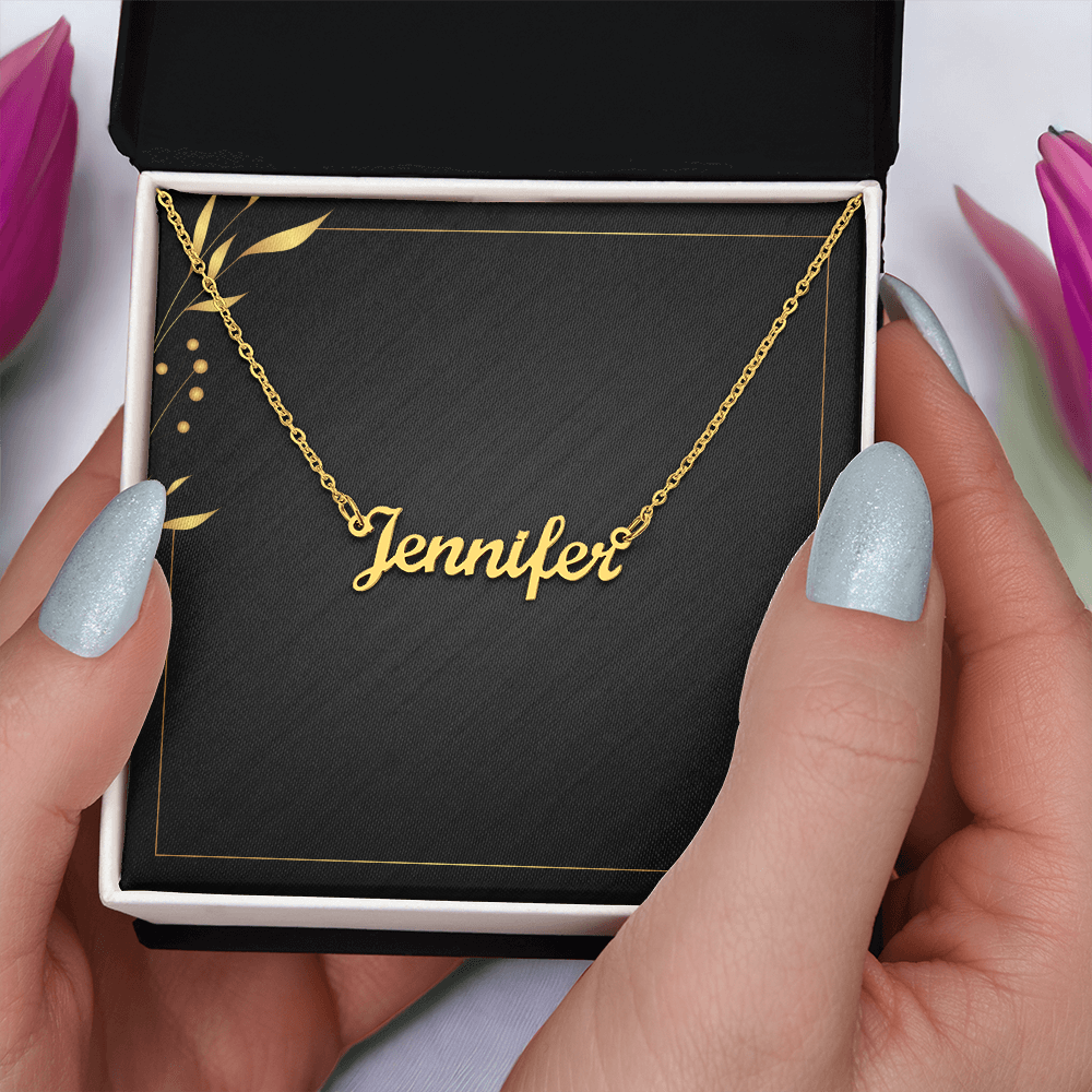 Custom name necklace birthday or anniversary gift