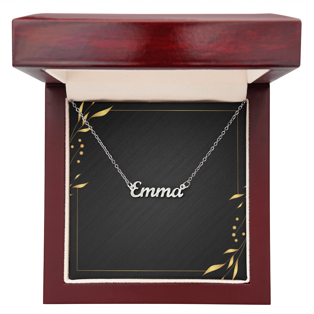 Personalised name necklace with gift box option