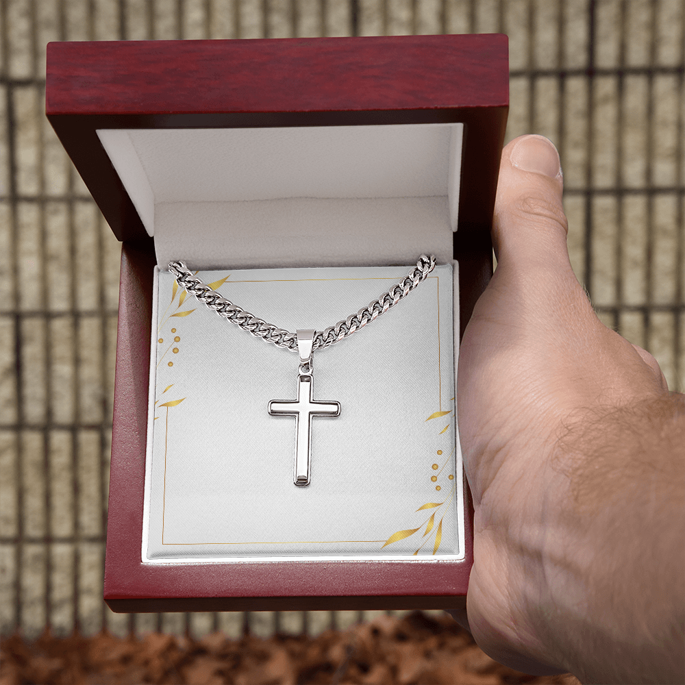 Custom faith necklace gift for him