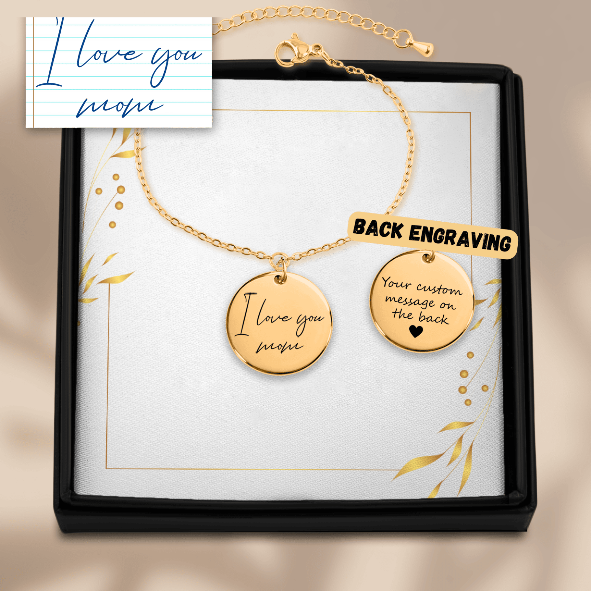 Personalised Handwriting Bracelet – Custom Memorial Gift