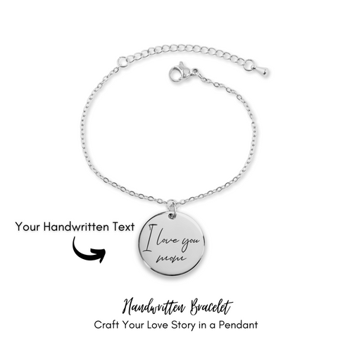 Personalised Handwriting Bracelet – Custom Memorial Gift